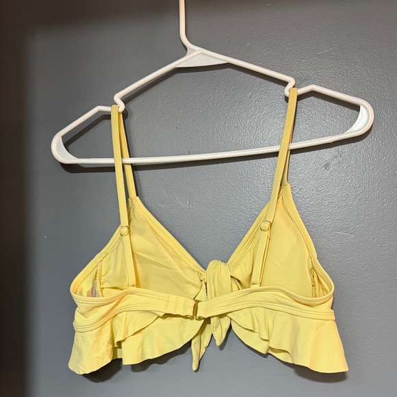 Xhilaration Yellow Tie-Front Swim Top - Picture 2 of 3